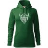 Viking logo - Mikina dámská Cape s kapucí - L ( Fľaškovozelená ) Viking logo - Mikina dámská Cape s kapucí - L ( Fľaškovozelená )