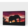 Vymalujsisam.sk Maľovanie podľa čísiel - Africký slon pri západe slnka Veľkosť: 40x60cm, Rám: Na kartónovej doske Vymalujsisam.sk Maľovanie podľa čísiel - Africký slon pri západe slnka Veľkosť: 40x60cm, Rám: Na kartónovej doske