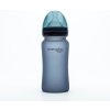 Everyday Baby fľaša sklo s teplotným senzorom Blueberry 240 ml