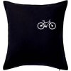 Obrázok kolesa na prsníku horský bicykel - Vankúš 50x50 - 50x50 - Iba poťah ( Čierna ) Obrázok kolesa na prsníku horský bicykel - Vankúš 50x50 - 50x50 - Iba poťah ( Čierna )