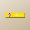 Nažehľovacie menovky na oblečenie (Kopírovat) - 3ks, Obdĺžnik 4,4 × 1,1 cm, Lienka, Žltá Nažehľovacie menovky na oblečenie (Kopírovat) - 3ks, Obdĺžnik 4,4 × 1,1 cm, Lienka, Žltá