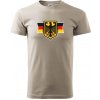Nemecká orlica a vlajka - Klasické pánske tričko vyššej gramáže - XL ( Ľadovo sivá ) Nemecká orlica a vlajka - Klasické pánske tričko vyššej gramáže - XL ( Ľadovo sivá )