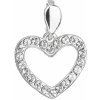 Evolution Group Strieborný prívesok s krištáľmi Swarovski biele srdce 34219 Evolution Group Strieborný prívesok s krištáľmi Swarovski biele srdce 34219