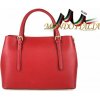 Kožená talianska kabelka 4300 červená