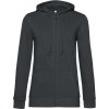 B&C | Inspire Zipped Hood /women, Dámska mikina s kapucňou, sivá asphalt, XS B&C | Inspire Zipped Hood /women, Dámska mikina s kapucňou, sivá asphalt, XS