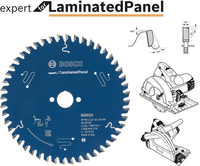 BOSCH Pílový kotúč Expert for Laminated Panel, 160x2,2 mm 2608644127