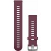 Garmin Quick Release 20mm, silikonový vínový, stříbrná přezka 010-11251-1W Garmin Quick Release 20mm, silikonový vínový, stříbrná přezka 010-11251-1W