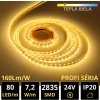 LEDprodukt PROFI LED pásik 80LED/m SMD2835 7,2W/m teplá biela IP20 24V - vysokosvietivý LEDprodukt PROFI LED pásik 80LED/m SMD2835 7,2W/m teplá biela IP20 24V - vysokosvietivý