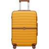 Cestovný kufor ABS+PC s pruhovaným vzorom Kono - 62 L - žltý Cestovný kufor ABS+PC s pruhovaným vzorom Kono - 62 L - žltý