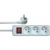 Kábel predlžovací 220V/230V 2m, 3 zásuvky, s vypínačom P1312 Kábel predlžovací 220V/230V 2m, 3 zásuvky, s vypínačom P1312