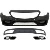 KITT Front Bumper without grille & Diffuser with Muffler Tips Chrome suitable for Mercedes C-Class W205 S205 (2014-2018) C63 Look KITT Front Bumper without grille & Diffuser with Muffler Tips Chrome suitable for Mercedes C-Class W205 S205 (2014-2018) C63 Look