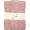 Baby Nellys pletená deka CUBE pudrovo ružová Baby Nellys pletená deka CUBE pudrovo ružová