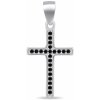 Brilio Silver Trblietavý strieborný prívesok krížik CRS024WBC Brilio Silver Trblietavý strieborný prívesok krížik CRS024WBC