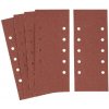 Stanley papíry pro vibrační brusku 115x280mm děrované, P150, 5 ks Stanley papíry pro vibrační brusku 115x280mm děrované, P150, 5 ks