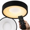 Stropné Svietidlo LED s diaľkovým ovládaním 30 cm CCT stmievateľné čierne LEDHOFF Stropné Svietidlo LED s diaľkovým ovládaním 30 cm CCT stmievateľné čierne LEDHOFF