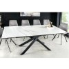 Rozkladací jedálenský stôl Alpine 43844 160/200x90cm Ceramik White marble Rozkladací jedálenský stôl Alpine 43844 160/200x90cm Ceramik White marble