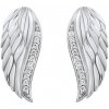Silvego Trblietavé strieborné náušnice Anjelské krídla sa zirkónmi Lasha FW10187E Silvego Trblietavé strieborné náušnice Anjelské krídla sa zirkónmi Lasha FW10187E