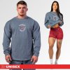 Nebbia Unisex oversized mikina bez kapucne Signature 797 blue