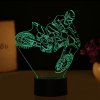 Beling 3D lampa, Motokrosový jazdec 2, 7 farebná DW5JDDS13 Beling 3D lampa, Motokrosový jazdec 2, 7 farebná DW5JDDS13