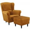 Kreslo ušiak ASTRID horčicová Kreslo ušiak ASTRID horčicová