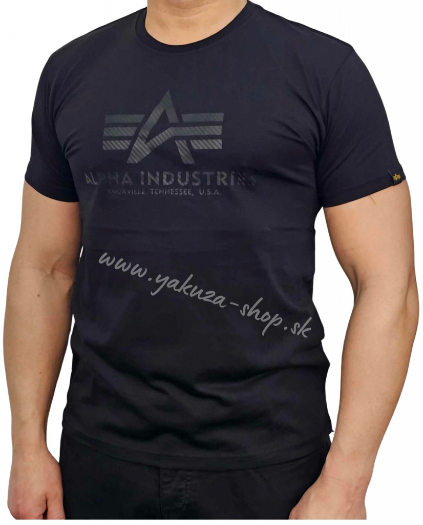 Alpha Industries Basic T Carbon tričko pánske čierne