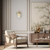 Milagro Lighting Nástenné svetlo Milano, výška 27 cm, zlatá/krištáľ, sklo, 2 x E14 - ML1495 Milagro Lighting Nástenné svetlo Milano, výška 27 cm, zlatá/krištáľ, sklo, 2 x E14 - ML1495