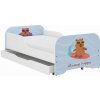 Detská posteľ s matracom a zásuvkou, CAPYBARA BLUE Detská posteľ s matracom a zásuvkou, CAPYBARA BLUE