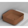 Ceramica Dolomite Noemi umývadlo 40x40 cm štvorec pultové umývadlo hnedá/béžová matná D311775 Ceramica Dolomite Noemi umývadlo 40x40 cm štvorec pultové umývadlo hnedá/béžová matná D311775
