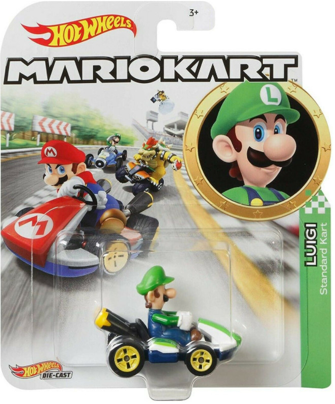Mattel Hot Wheels Mario Kart Luigi Standard Kart DieCast