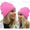 Fashionweek dámska zimná čiapka s logom ZIZI-N1 Ružový
