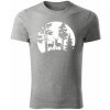 T-ričko Forest pánske tričko Farba trička: Tmavosivá, Farba potlače: Biela, Veľkosť: XL T-ričko Forest pánske tričko Farba trička: Tmavosivá, Farba potlače: Biela, Veľkosť: XL