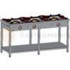 Gastronomický plynový sporák 3 horáky, 1690x600x850 mm s policou, 1x5+2x7 kW | EGAZ, TG-319.III Gastronomický plynový sporák 3 horáky, 1690x600x850 mm s policou, 1x5+2x7 kW | EGAZ, TG-319.III