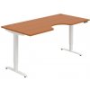 Pracovný stôl Motion Ergo, PO, 2S, 180x70,5-120,5x90 cm, čerešňa/biela Pracovný stôl Motion Ergo, PO, 2S, 180x70,5-120,5x90 cm, čerešňa/biela