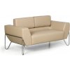 Kožená sedačka SPIDER, 2 miesta, béžová Kožená sedačka SPIDER, 2 miesta, béžová