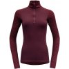 Dámsky rolák Devold, DUO ACTIVE WOMAN ZIP NECK vínová XL Dámsky rolák Devold, DUO ACTIVE WOMAN ZIP NECK vínová XL