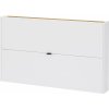 Biela výklopná/závesná skrinka na topánky v dekore duba 140x83x18 cm Ameca – Germania Biela výklopná/závesná skrinka na topánky v dekore duba 140x83x18 cm Ameca – Germania