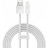 Baseus opletený rýchlonabíjací a dátový kábel 2,4 A USB-A / Lightning pre iPhone / iPad / iPod / AirPods – 2 m - biely - možnosť vrátiť tovar ZADARMO do 30tich dní Baseus opletený rýchlonabíjací a dátový kábel 2,4 A USB-A / Lightning pre iPhone / iPad / iPod / AirPods – 2 m - biely - možnosť vrátiť tovar ZADARMO do 30tich dní