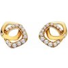 Hot Diamonds Moderné pozlátené náušnice s diamantmi a topásami Connected DE857 Hot Diamonds Moderné pozlátené náušnice s diamantmi a topásami Connected DE857