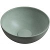 SAPHO - MINOR betónové umývadlo na dosku, priemer 26cm, zelená mat MR26023 SAPHO - MINOR betónové umývadlo na dosku, priemer 26cm, zelená mat MR26023