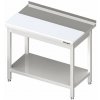 STALGAST Přístěnný stůl s polyetylenovou deskou a policí 900x700x850 mm | STALGAST, 980597090 STALGAST Přístěnný stůl s polyetylenovou deskou a policí 900x700x850 mm | STALGAST, 980597090