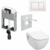 Tece Set modulu do zazdění, WC EBS Diana New Rimless, sedátka a tlačítka, bílá 1 set Tece Set modulu do zazdění, WC EBS Diana New Rimless, sedátka a tlačítka, bílá 1 set