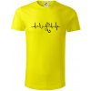 Ekg rybárčenie - Tričko z organickej bavlny - 2XL ( Citrónová ) Ekg rybárčenie - Tričko z organickej bavlny - 2XL ( Citrónová )