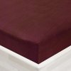 Jersey napínacie prestieradlo JR-011 Bordó 180 x 200 - výška 20 cm Jersey napínacie prestieradlo JR-011 Bordó 180 x 200 - výška 20 cm