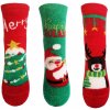 Aura.Via Detské vianočné ponožky SGB9119, červená/ zelená