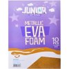 JUNIOR Metallic Eva Foam, dekoračná pena A4 2mm metalická zlatá (10ks) JUNIOR Metallic Eva Foam, dekoračná pena A4 2mm metalická zlatá (10ks)