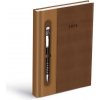 Diář 2026 D801 PU dark brown/beige Diář 2026 D801 PU dark brown/beige