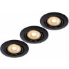 Lucide 11001/15/30 zápustné bodové svietidlo Focus 3x5W | LED GU10 | 3 x320lm | 3000K - žiarovka je súčasťou balenia, stmívaltené, čierna, kruh Lucide 11001/15/30 zápustné bodové svietidlo Focus 3x5W | LED GU10 | 3 x320lm | 3000K - žiarovka je súčasťou balenia, stmívaltené, čierna, kruh