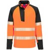 PORTWEST Mikina T172 PW3 Hi-Vis 1/4 Zip, reflexní POR-T172OBRS S Oranžová/černá PORTWEST Mikina T172 PW3 Hi-Vis 1/4 Zip, reflexní POR-T172OBRS S Oranžová/černá