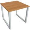 Hobis Pracovný stôl UNI O, 80x75,5x80 cm, jelša/sivá Hobis Pracovný stôl UNI O, 80x75,5x80 cm, jelša/sivá