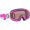 Detské lyžiarske okuliare SCOTT Witty SGL neon pink/enhancer Detské lyžiarske okuliare SCOTT Witty SGL neon pink/enhancer